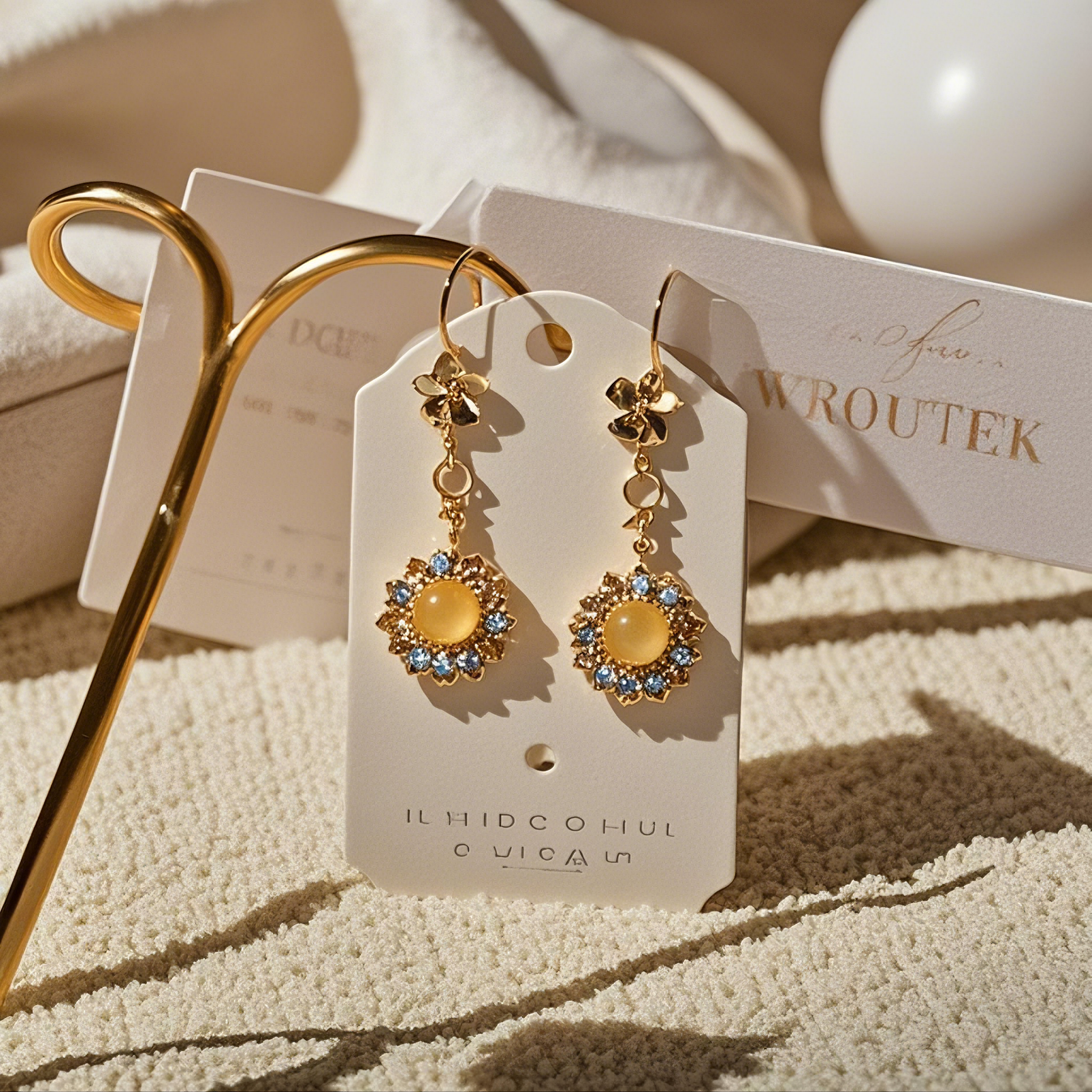 Earrings price tag display board